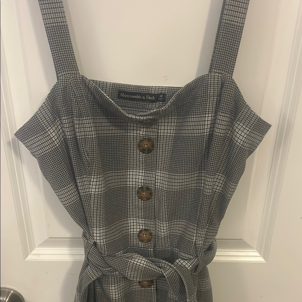 Abercrombie & Fitch Gray Sleeveless Sundress